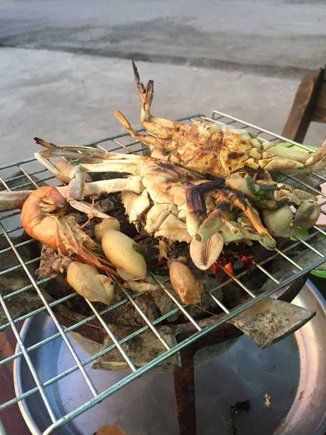 Seafood on the Grill Barbecue Buffet near Suvarnabhumi Airport Bangkok Thailand Travel
