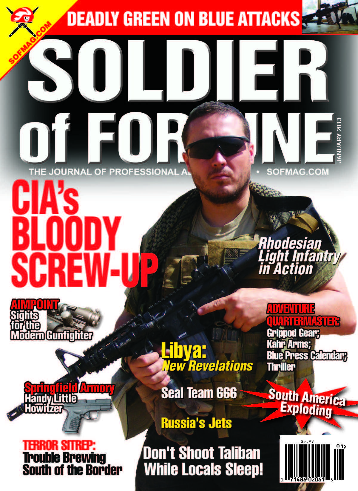 Soldier of Fortune 2013 January Issue Mark Blackard