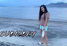 Evening Walk on Barrio Barretto Beach with Forrest G. and 2 Filipinas Subic Bay Barrio Barretto Beach