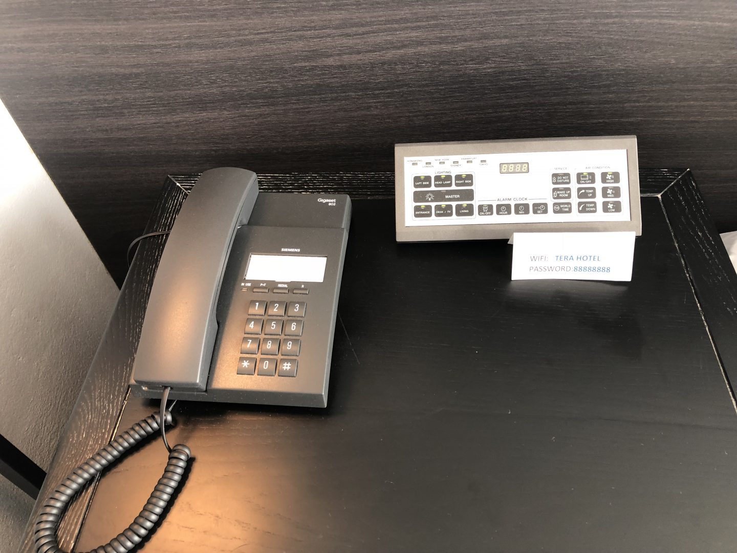 Tera Hotel Vientiane Laos Bedside Remote