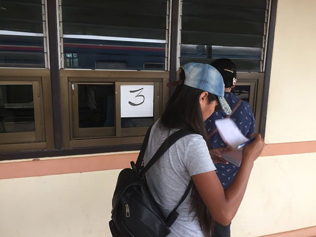 Thanaleng Train Station Immigration Window Three Laos