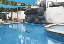 I Took the Ladies to Eat Pizza at Vikings Resort – Tour of the Restaurant, Pool Area, and the Rooms Vikings Resort Baloy Beach Subic Bay Barrio Barretto Philippines Pool and Waterfall