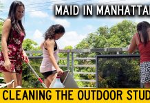 3 Filipinas Help Clean My Outdoor Studio & Wireless Mic Takes Milk Bath In the Coco Crunch Cereal Wife's Sister and Filipina College Friends Clean My Outdoor Studio