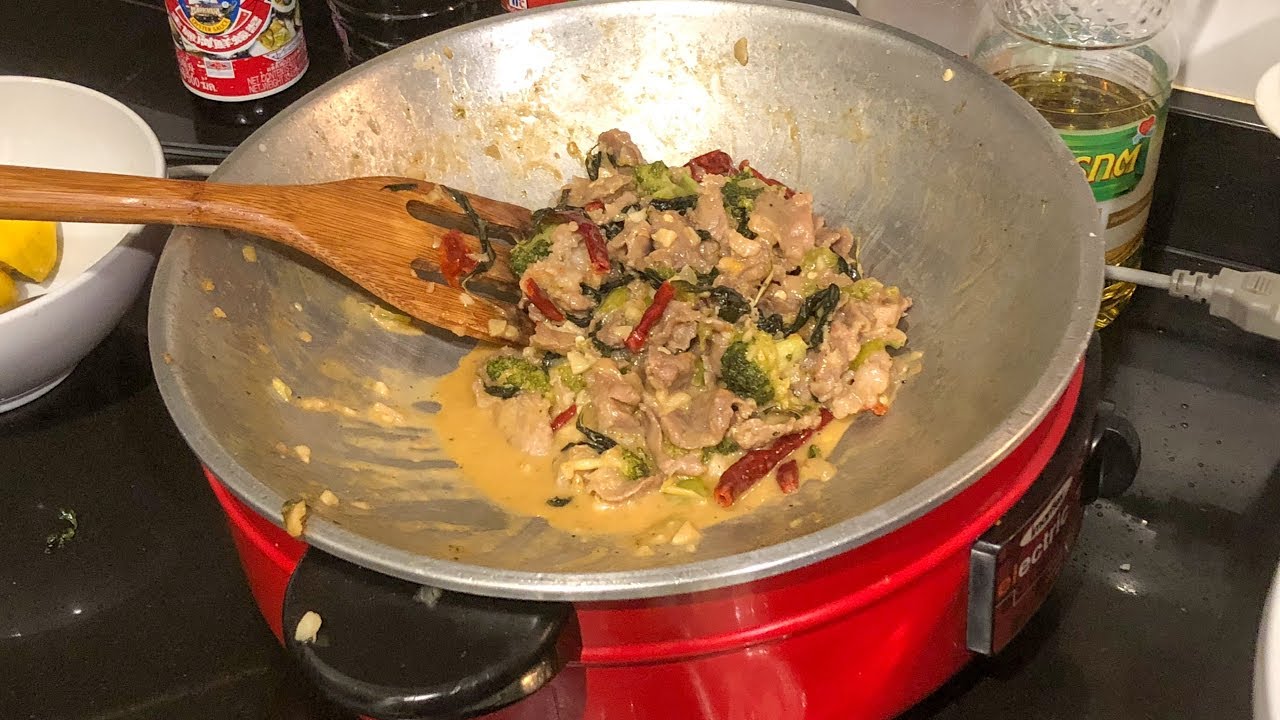 Tropical Broccoli Pork in Lemon Butter Coconut Sauce