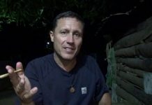 Smoking a Hand-Rolled Cigar with Fresh Tobacco in a Tree Leaf