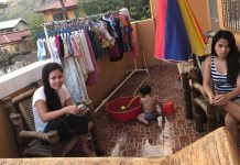 LOCKDOWN Chillin on the Balcony and Enjoying the Sights and Sounds of Times Square