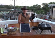I’m Making Chicken Macaroni in a Cast Iron Skillet – Outdoor Cooking Show from the Penthouse Balcony