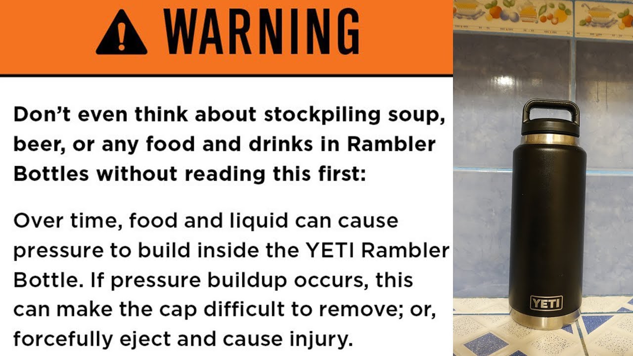 YETI Rambler Bottle Lid Stuck? Here's Why. PUT IT DOWN AND PAY ATTENTION!