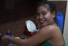 Filipina Cracks Open a Coconut & I Destroy the Fruit Cocktail with a Fake Bear Grylls Knife