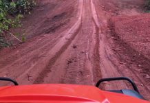 Riding in the Kubota and Enjoying the Sunset